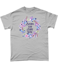 Load image into Gallery viewer, Books And Fairy Wine Unisex Fit T-Shirt
