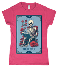 Load image into Gallery viewer, The Reader Tarot Style Ladies Fitted T-Shirt
