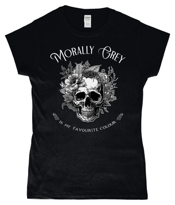 Morally Grey Ladies Fitted T-Shirt