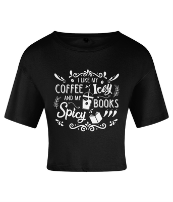 Coffee Icey & Books Spicy Women's Crop Top