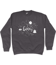 Load image into Gallery viewer, I Love BOOks Cute Halloween Unisex Fit Sweatshirt
