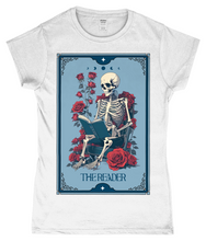 Load image into Gallery viewer, The Reader Tarot Style Ladies Fitted T-Shirt
