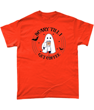 Load image into Gallery viewer, Scary Until I Get Coffee Unisex Fit T-Shirt
