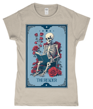 Load image into Gallery viewer, The Reader Tarot Style Ladies Fitted T-Shirt
