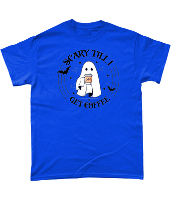 Scary Until I Get Coffee Unisex Fit T-Shirt