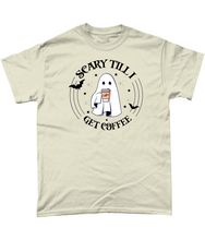 Load image into Gallery viewer, Scary Until I Get Coffee Unisex Fit T-Shirt
