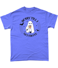 Load image into Gallery viewer, Scary Until I Get Coffee Unisex Fit T-Shirt
