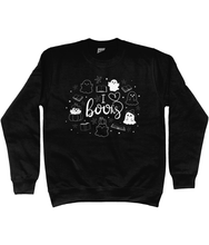 Load image into Gallery viewer, I Love BOOks Cute Halloween Unisex Fit Sweatshirt
