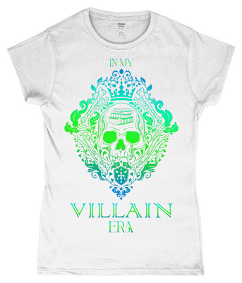 In My Book Villain Era Green Ladies Fitted T-Shirt