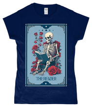 Load image into Gallery viewer, The Reader Tarot Style Ladies Fitted T-Shirt
