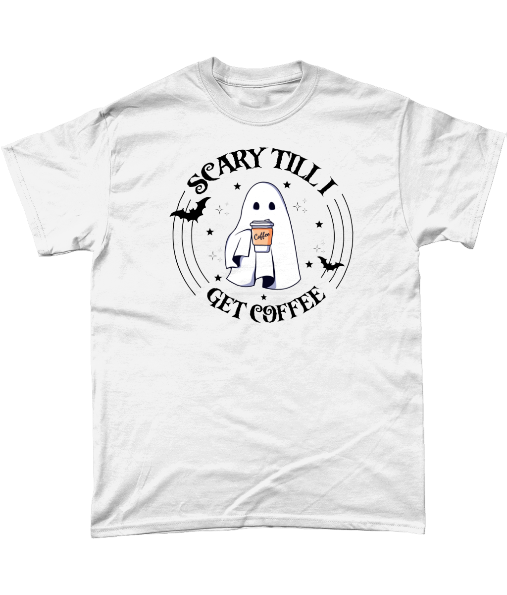 Scary Until I Get Coffee Unisex Fit T-Shirt