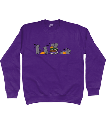 Cute Cats Halloween Unisex Fit Sweatshirt