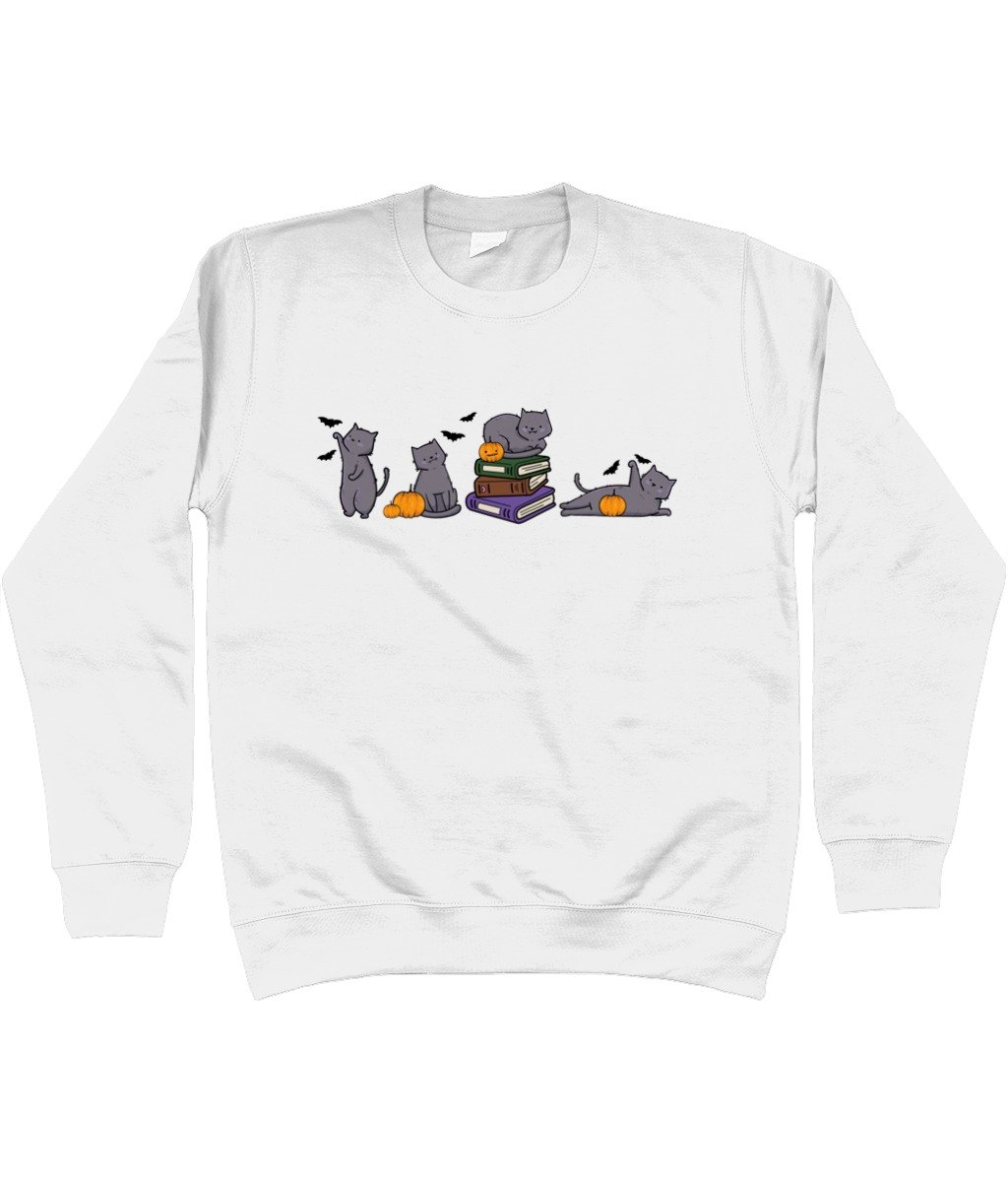 Cute Cats Halloween Unisex Fit Sweatshirt