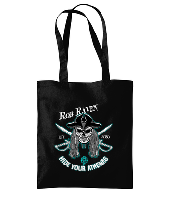 Rob Raven Promo Shoulder Tote Bag 'Hide your Athenas'